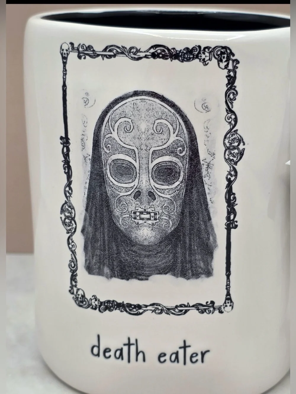 Rae Dunn x Harry Potter Mug w/ Skull Spoon | Death Eater